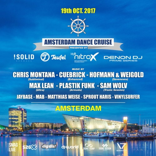 19.10.2017 Amsterdam Dance Cruise presented by Seveneves Records & S2G Productions