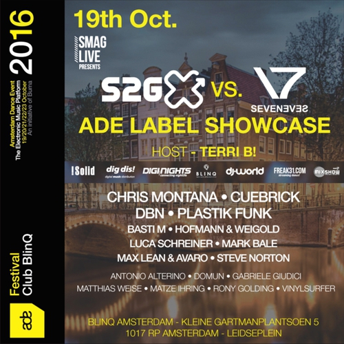 19.10.2016 ADE Label Showcase BlinQ Amsterdam presented by Seveneves Records, S2G & SMAG Live Magazin