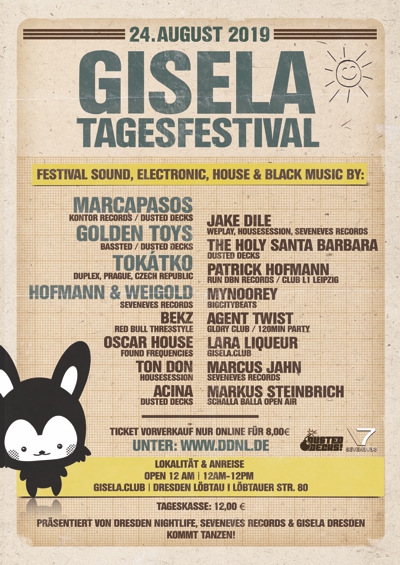 Gisela Tagesfestival III - 24.08.2019 Plakat